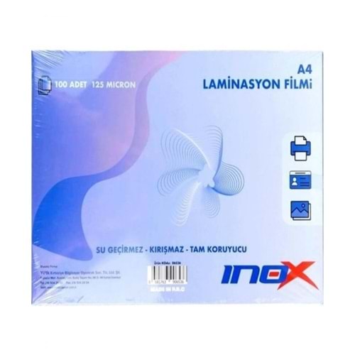 INOX A5 LAMİNASYON 100 lü