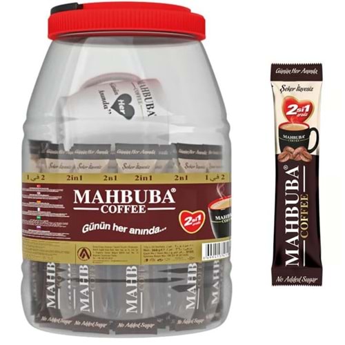 Mahbuba 2 si 1 Arada Kahve 10 gr 36 Lı Kavanoz (Bardak Hediyeli)