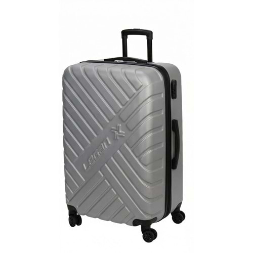 Legan Valiz Huga (Abs) 8751-Gümüş Büyük Boy 3145 6120