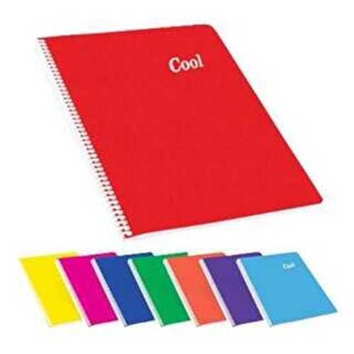 Keskin Color A4 120 Yaprak Kareli Plastik Kapak Spiralli Cool Defter