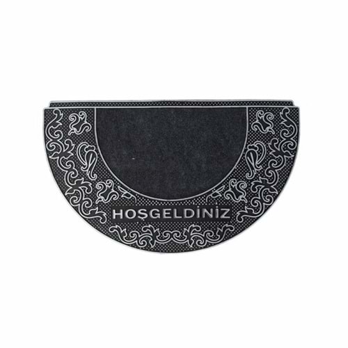 Yönteks Paspas Kapı Önü Kauçuk Gümüş 7959 hoşgeldiniz