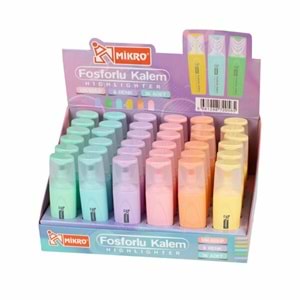 Mikro Fosforlu Kalem Pastel Renkler Mk-605P