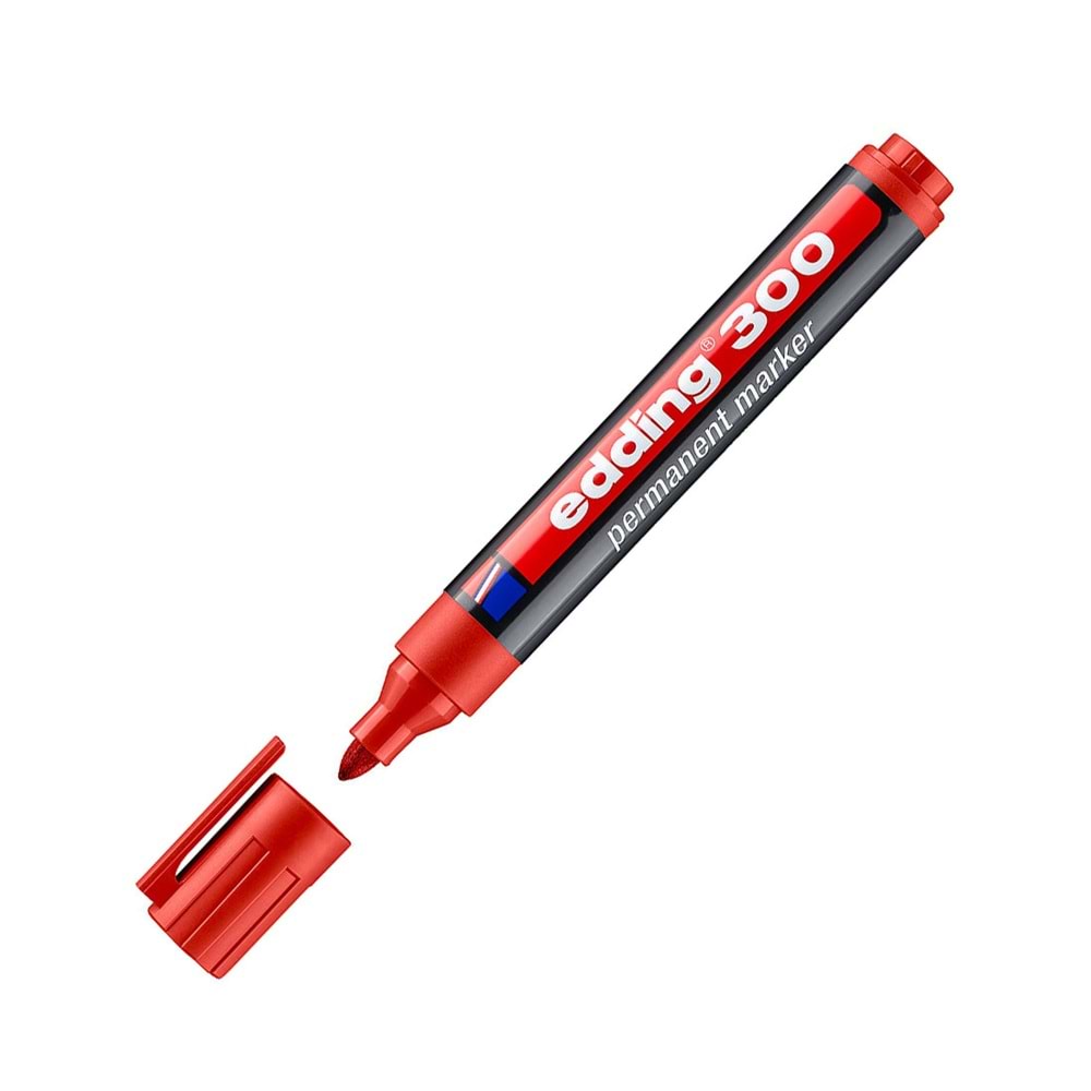 Edding Permanent Markör 1.5-3mm Yuvarlak Uç Kırmızı 300 ED30002 0571 2867
