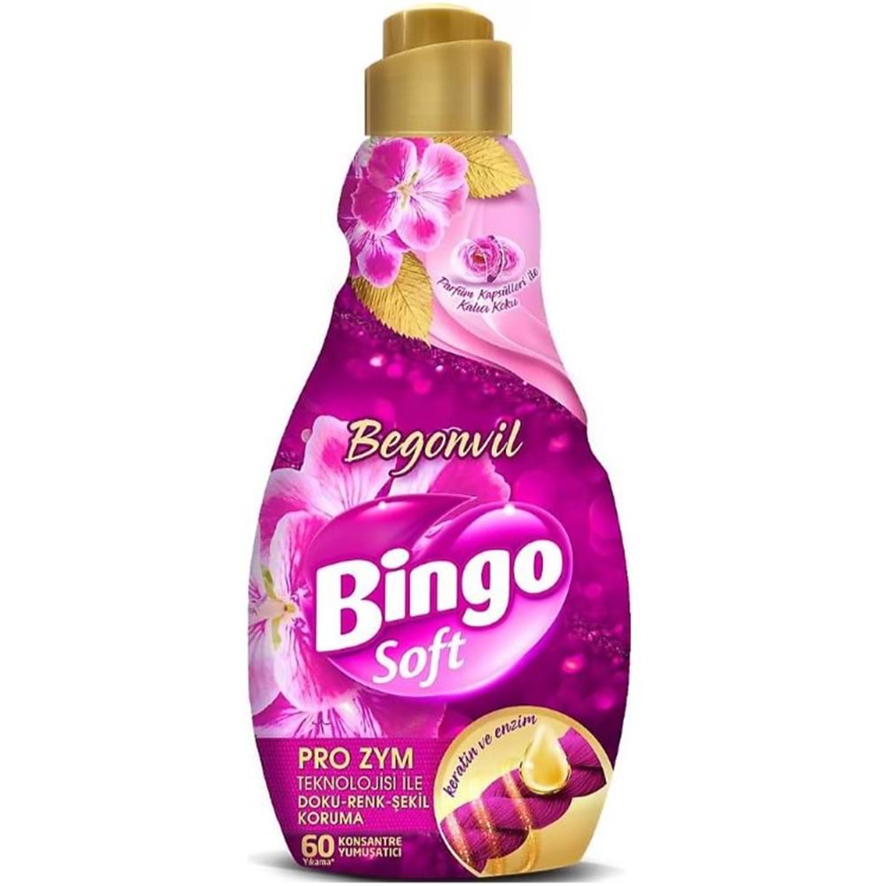 Bingo Soft Begonvil Konsantre Yumuşatıcı 1440 ml 60 Yıkama