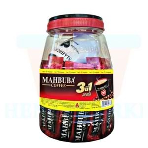 MAHBUBA 3 Ü 1 ARADA KAHVE BARDAK HEDİYELİ PLASTİK KAVANOZ 36 LI