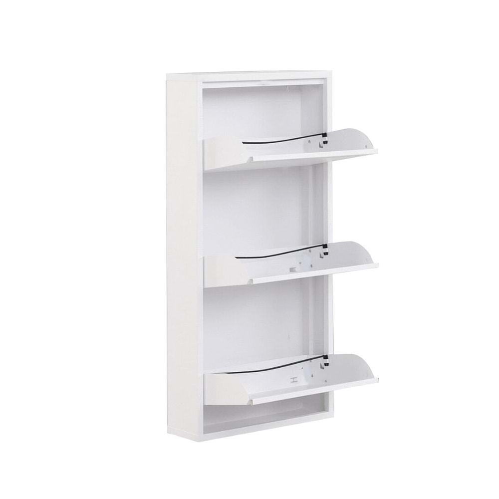 Şahbaz Ayakkabılık Metal 3 Katlı Beyaz 0330 4356