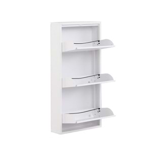 Şahbaz Ayakkabılık Metal 3 Katlı Beyaz 0330 4356