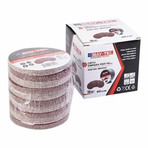 Baytec Zımpara Pedi Cırtlı 115mm 40 Kum Mk0241