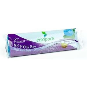 ERSOPACK BÜYÜK BOY ÇÖP TORBASI 65X80 10 LU