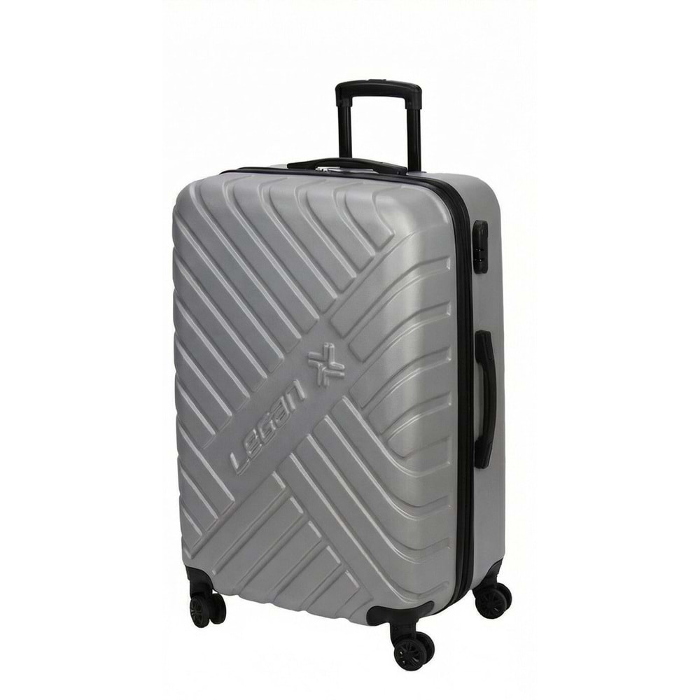 Legan Valiz Huga (Abs) 8751-Gümüş Büyük Boy 3145 6120